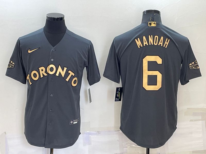 Men Toronto Blue Jays 6 Manoah Grey 2022 All Star Game Nike MLB Jersey